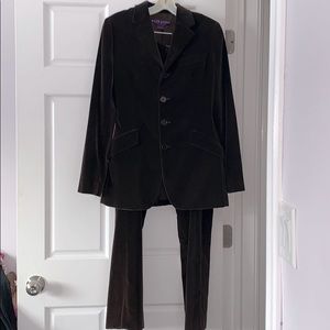 Ralph Lauren Collection Velvet Pant Suit